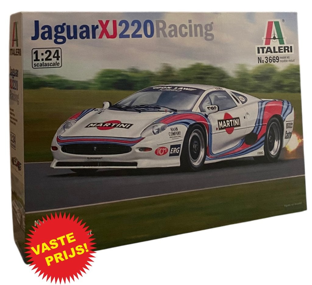 Jaguar XJ220 "Martini" Racing (Italeri 3669) 1/24, Groter dan 1:32, Nieuw, Ophalen of Verzenden, Italeri
