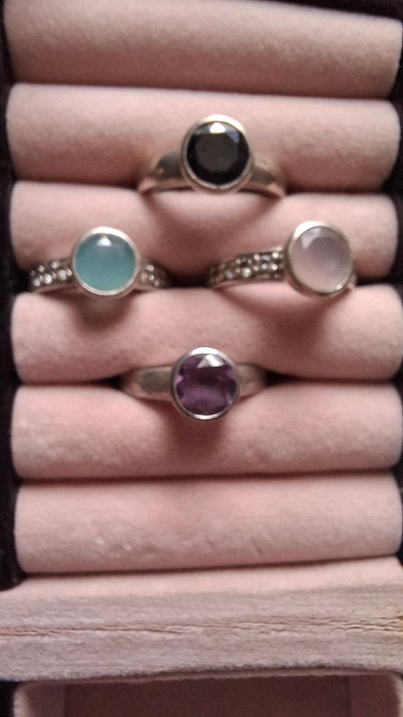 Ti Sento ring paars maat 54, Gebruikt, Verzenden, Paars, 17 tot 18