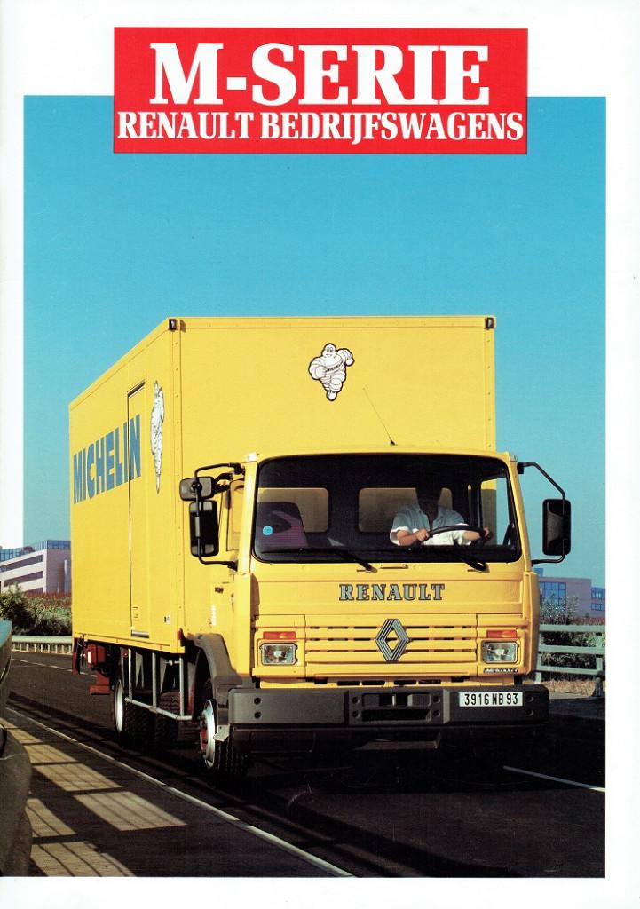 Folder Renault Midliner M-serie (vrachtwagen - 1991), Verzenden, Gelezen, Renault