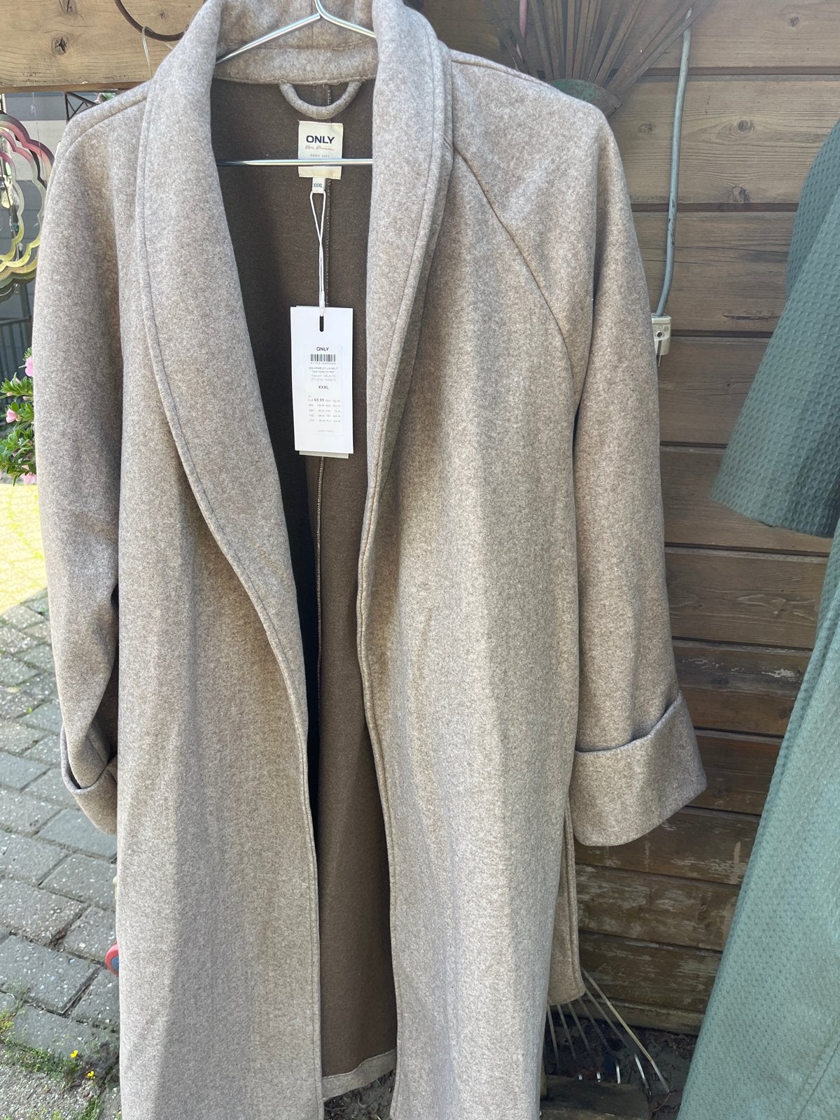 ONLY jas XXXL nieuw met kaartje, Ophalen of Verzenden, Nieuw, Maat 46/48 (XL) of groter, Beige