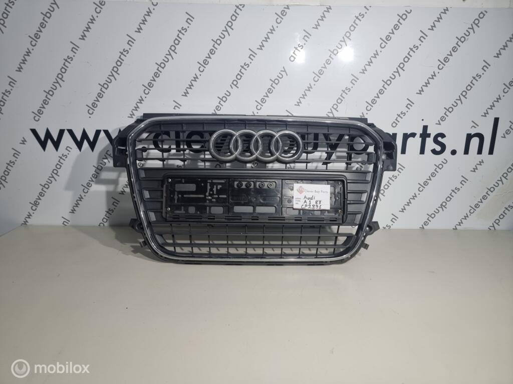 Grill origineel Audi A1 8X ('10-'18) 8X0853651, Audi, Gebruikt, Audi, Ophalen of Verzenden