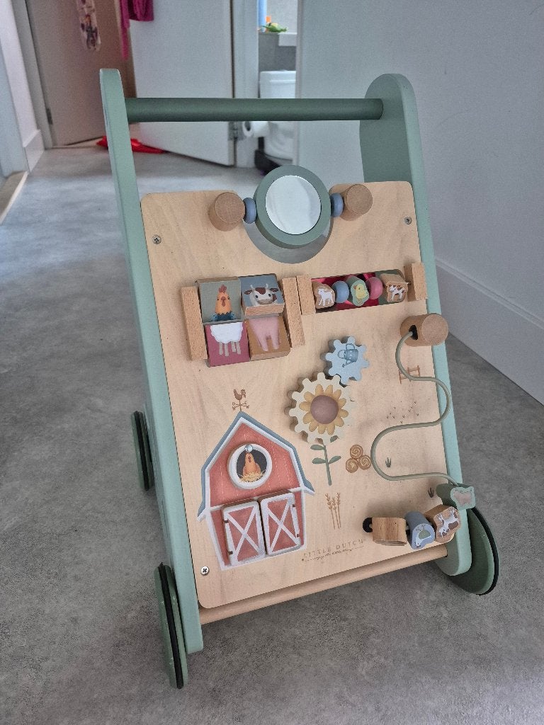 Little Dutch Activiteiten Loopwagen, Kinderen en Baby's, Ophalen, Zo goed als nieuw, Overige typen, Met wieltjes