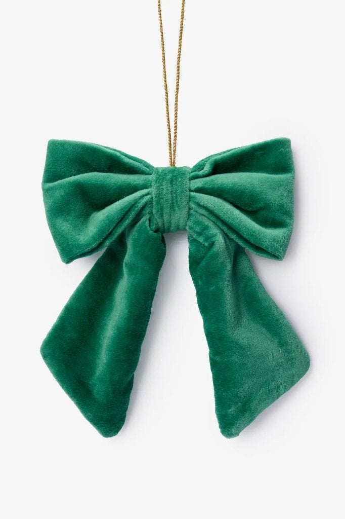 Sissy Boy kerst hanger strik fluweel groen, Ophalen of Verzenden