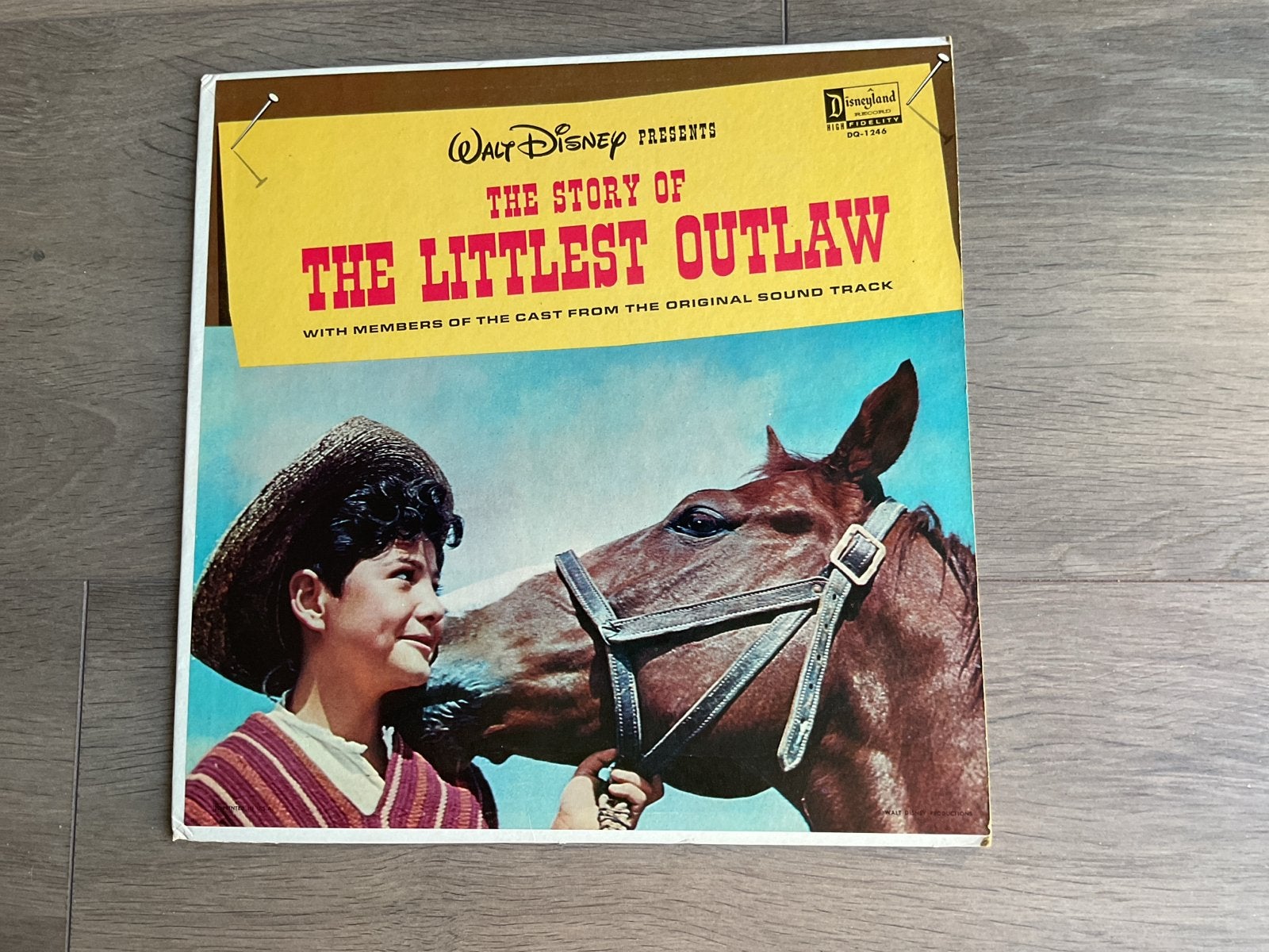 Walt Disney's The Littlest Outlaw LP - Disneyland DQ-1246, Ophalen, LP, Gebruikt, Verhaal of Sprookje