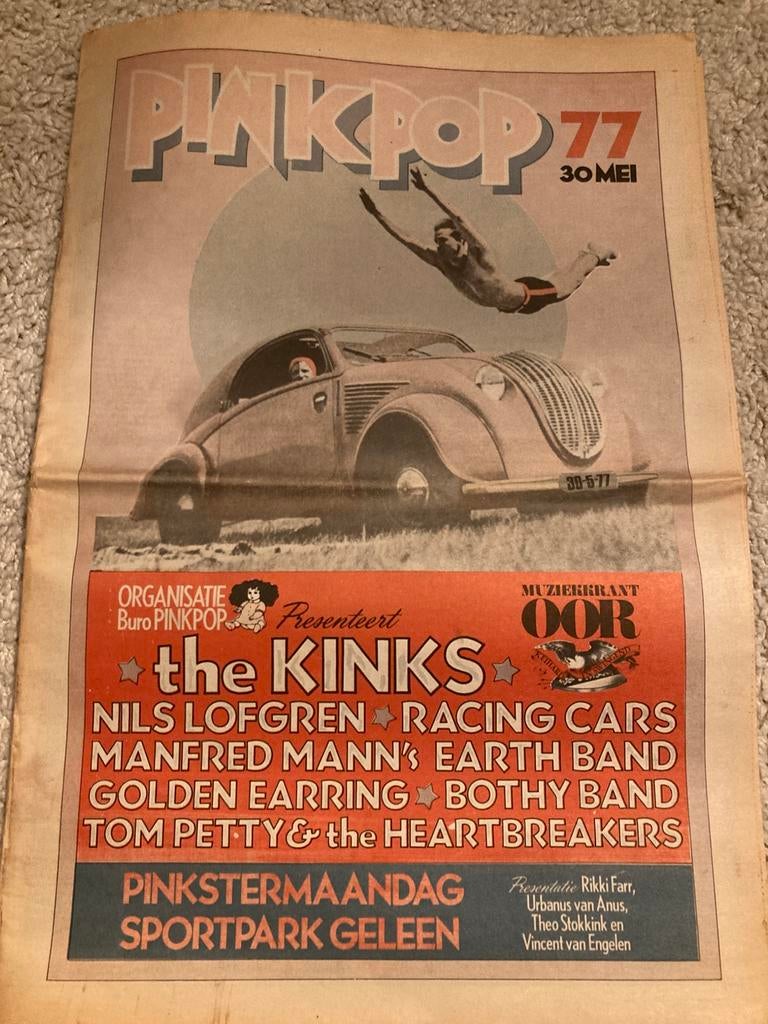PINKPOP 1977 Golden Earring KINKS Nils Lofgren TOM PETTY, Ophalen of Verzenden, Muziek, Film of Tv