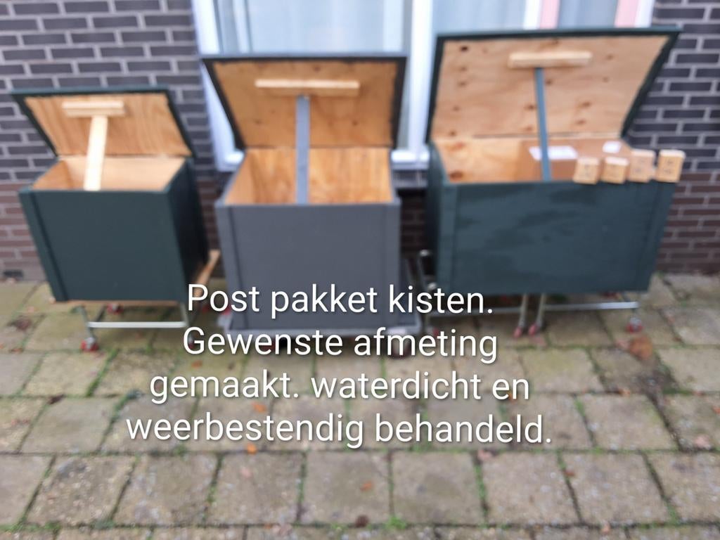 Pakketbox  kisten houtenkisten postkisten, Tuin en Terras, Ophalen, Nieuw