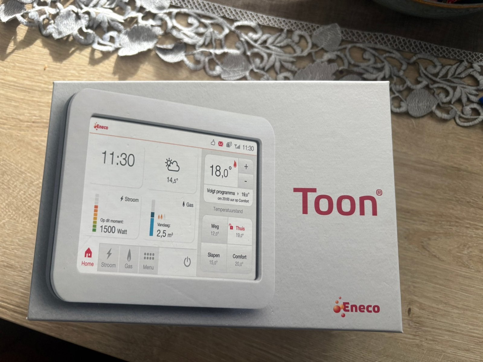 Toon Thermostaat, Doe-het-zelf en Verbouw, Thermostaten, Ophalen of Verzenden, Zo goed als nieuw