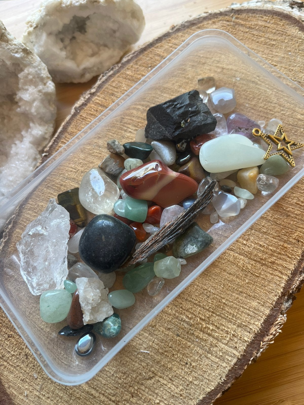 Edelsteen mix maat M #11, Verzenden, Mineraal