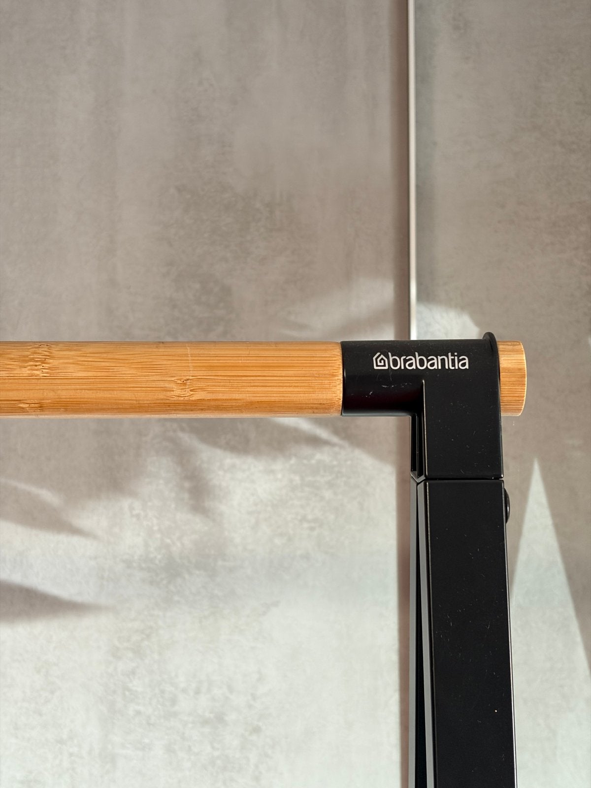 Brabantia Kleding/droog rek met houten stang, Ophalen, Met plank(en), 50 tot 100 cm, Zo goed als nieuw