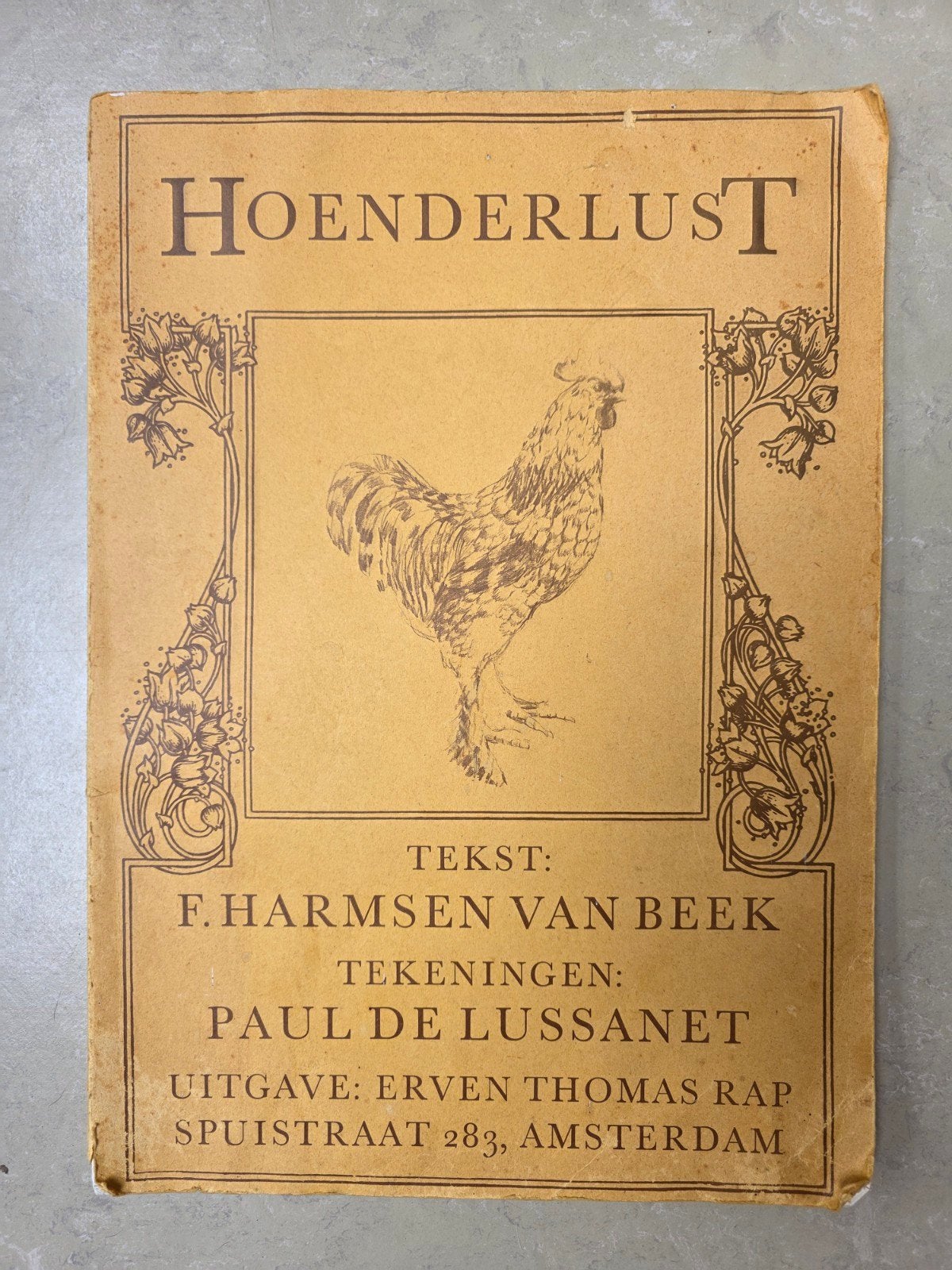 Hoenderlust, F. Harmsen van Beek en Paul de la Lussanet, Gelezen, Fritzi Harmsen van Beek, Ophalen of Verzenden, Pluimvee
