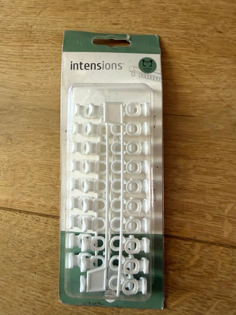 Nieuw - Intensions runner gordijnrail Plus wit 50 stuks, Ophalen of Verzenden, Nieuw, Wit