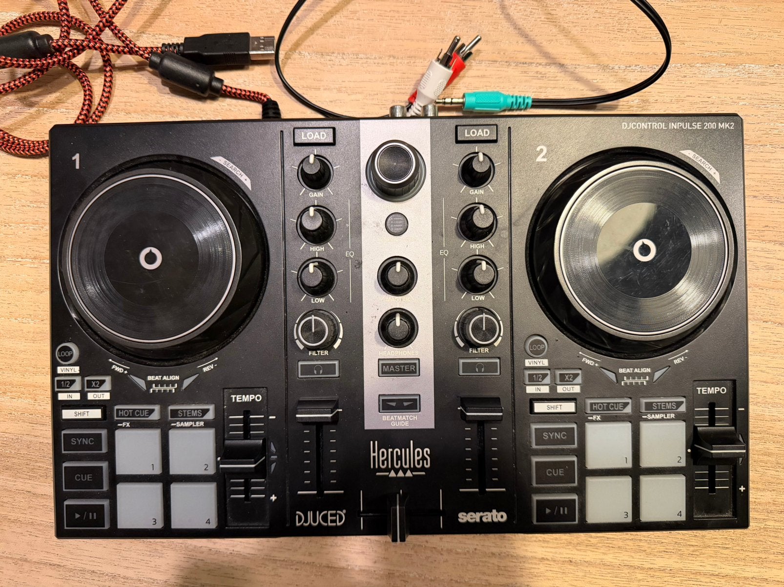Dj Console Hercules - DJCONTROL INPULSE 200MK2, Ophalen, Zo goed als nieuw, Overige merken