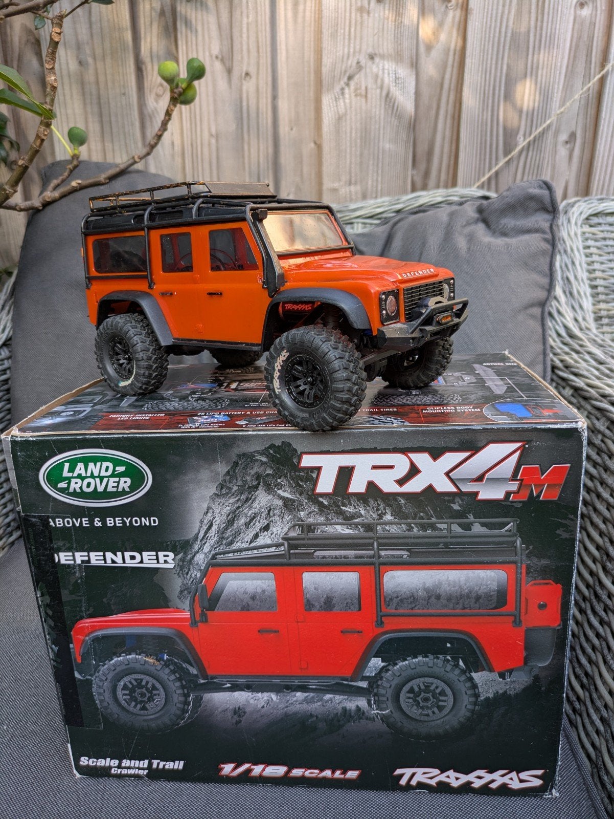 Traxxas TRX-4M Land Rover Defender RC Crawler 1:18, Elektro, Auto offroad, Ophalen of Verzenden, Zo goed als nieuw