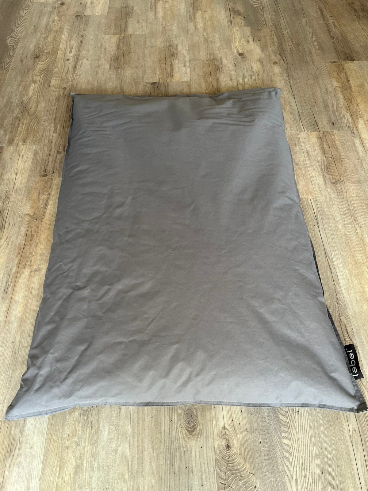 Grijze zitzak Lebel 100 cm x 150 cm, Ophalen, Gebruikt, Grijs, Zitzak