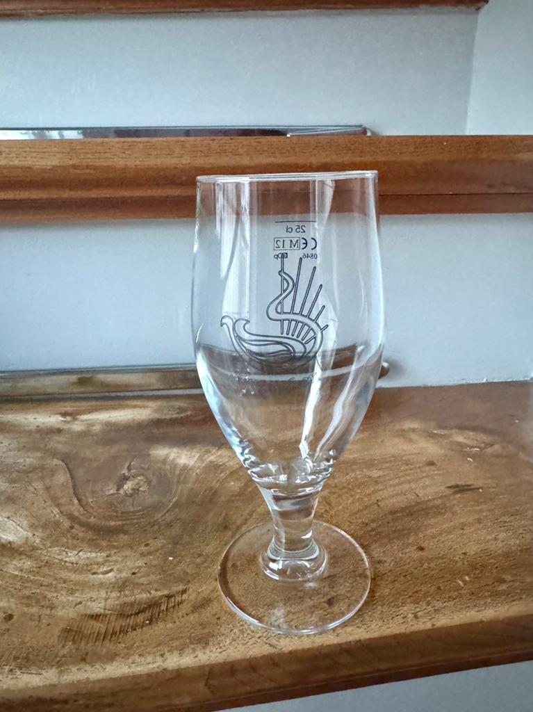 Kronkelaer bierglas 0,25L, Verzamelen, Ophalen of Verzenden, Zo goed als nieuw, Glas of Glazen, Overige merken