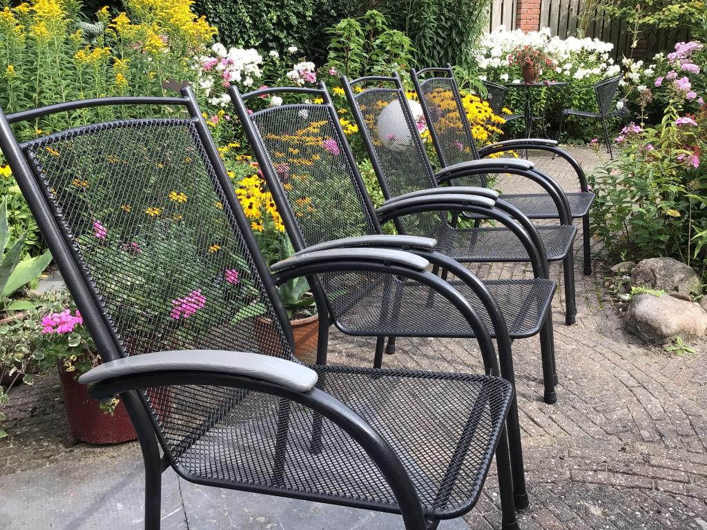 2/4/6 Fraaie Royal Garden 'Primero' TUINSTOELEN en/of TAFEL., Ophalen, Overige materialen, 6 zitplaatsen, Zo goed als nieuw