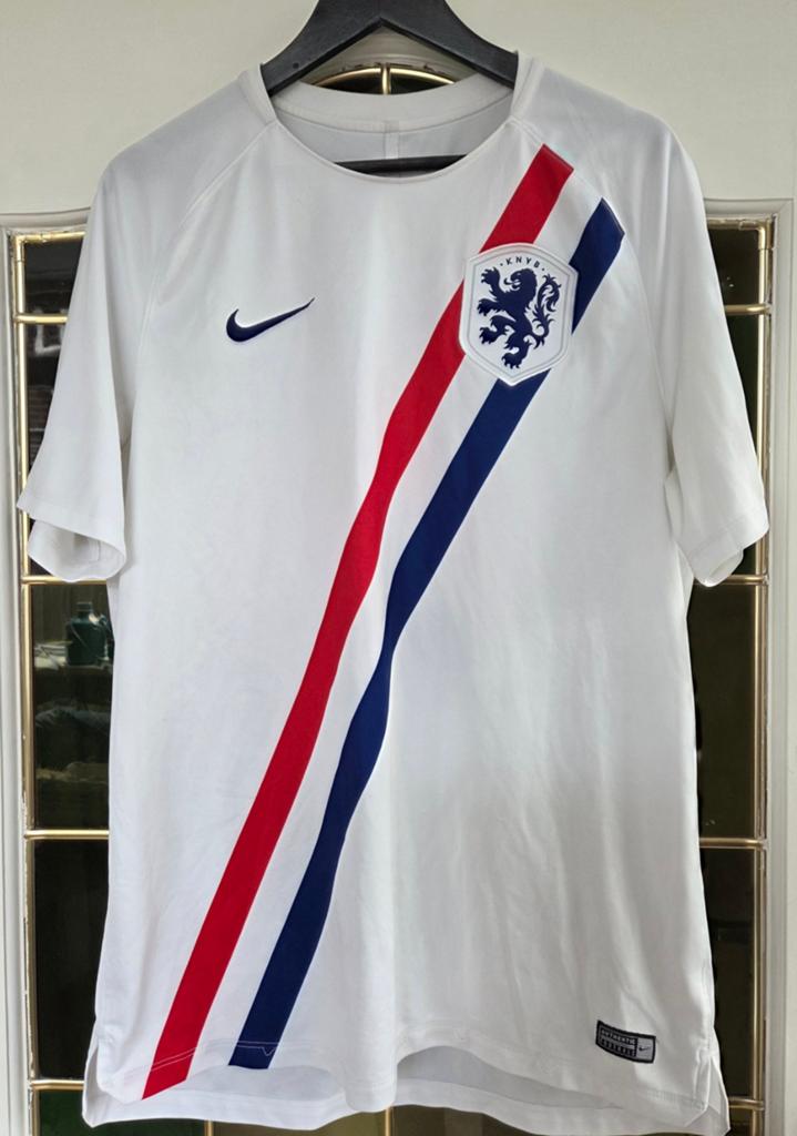 Nederlands Dri-Fit Voetbalshirt - Maat XL, Wit, Nike, Maat 56/58 (XL), Ophalen of Verzenden
