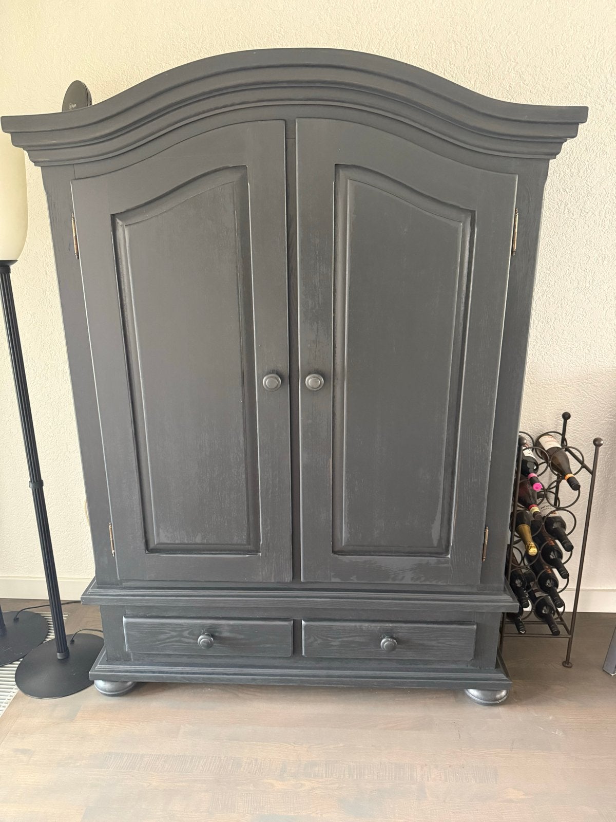Te koop eiken TOOGKAST., Ophalen, Gebruikt, 100 tot 150 cm, Met lade(s)