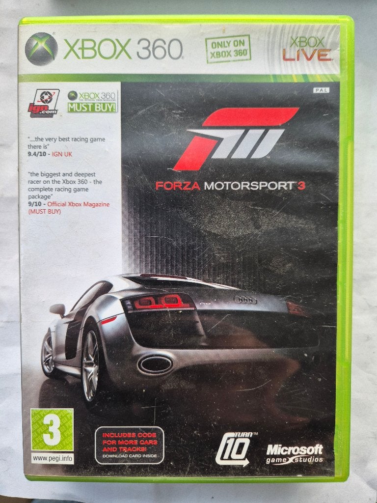 FORZA motorsport 3, Gebruikt, 1 speler, Racen en Vliegen, Ophalen of Verzenden