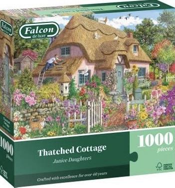 Falcon de Luxe - Thatched Cottage - 1000 stukjes, Ophalen of Verzenden, 500 t/m 1500 stukjes, Nieuw, Legpuzzel