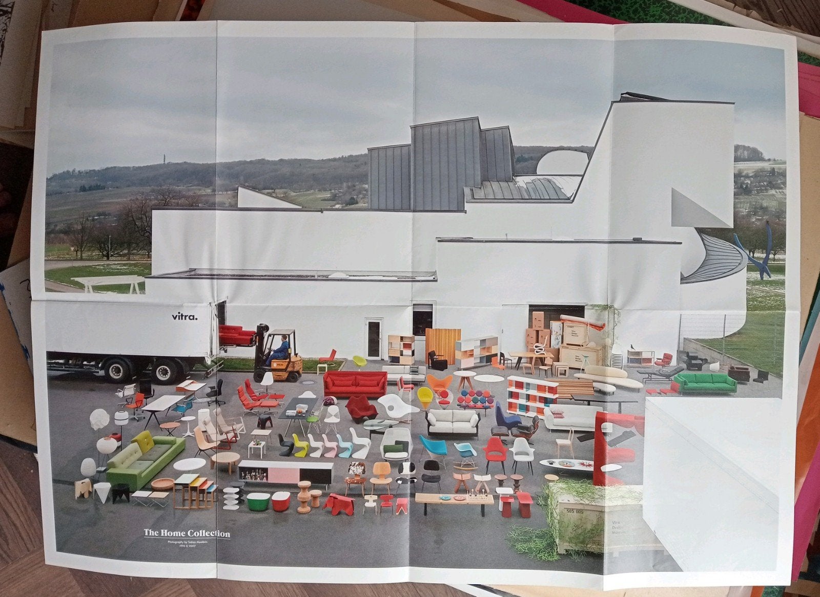Frank Gehry Vitra Museum Poster, Verzamelen, Ophalen of Verzenden, A1 t/m A3