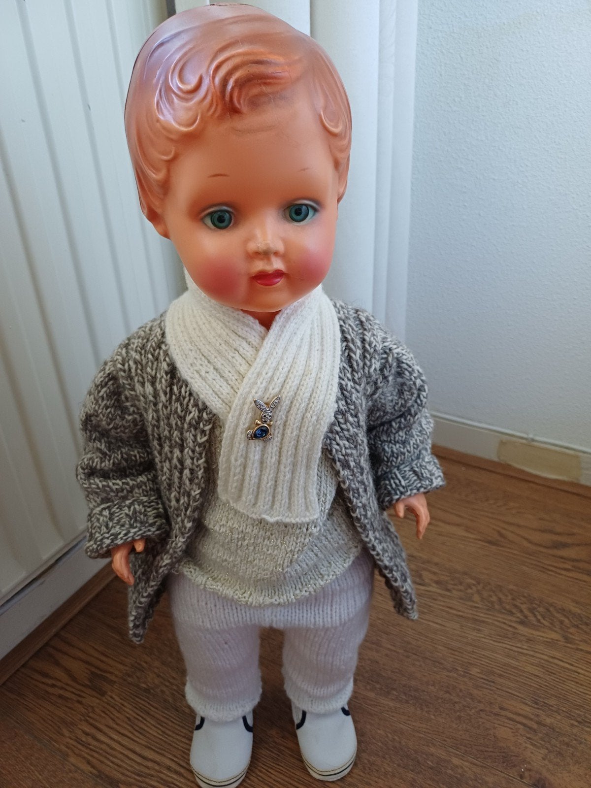 Vintage pop 75 jaar oud, Verzamelen, Poppen, Ophalen, Gebruikt, Pop