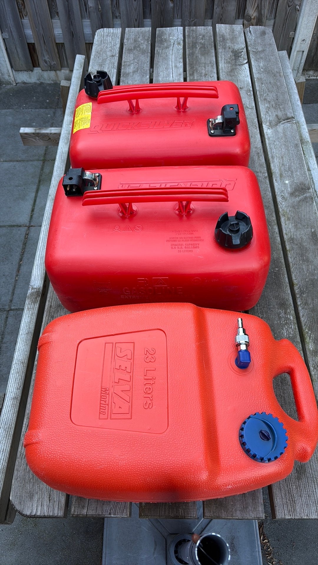 Benzinetanks Mercury en Selva, Ophalen of Verzenden, Zo goed als nieuw, Motor en Techniek, Motorboot