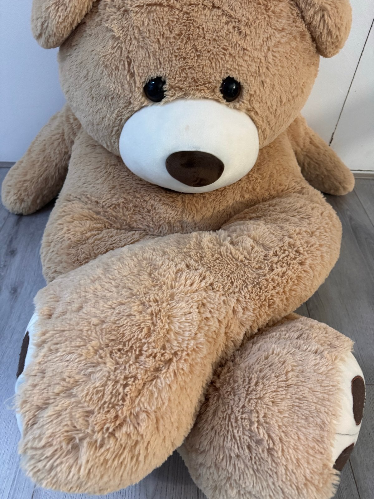Grote knuffelbeer - 140-150cm, Kinderen en Baby's, Speelgoed | Knuffels en Pluche, Ophalen, Beer, Zo goed als nieuw, Bruin