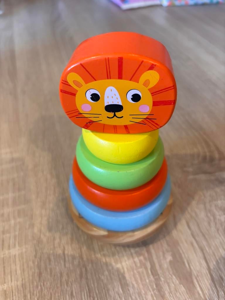 Houten leeuw toren, Ophalen, Zo goed als nieuw, Speelset