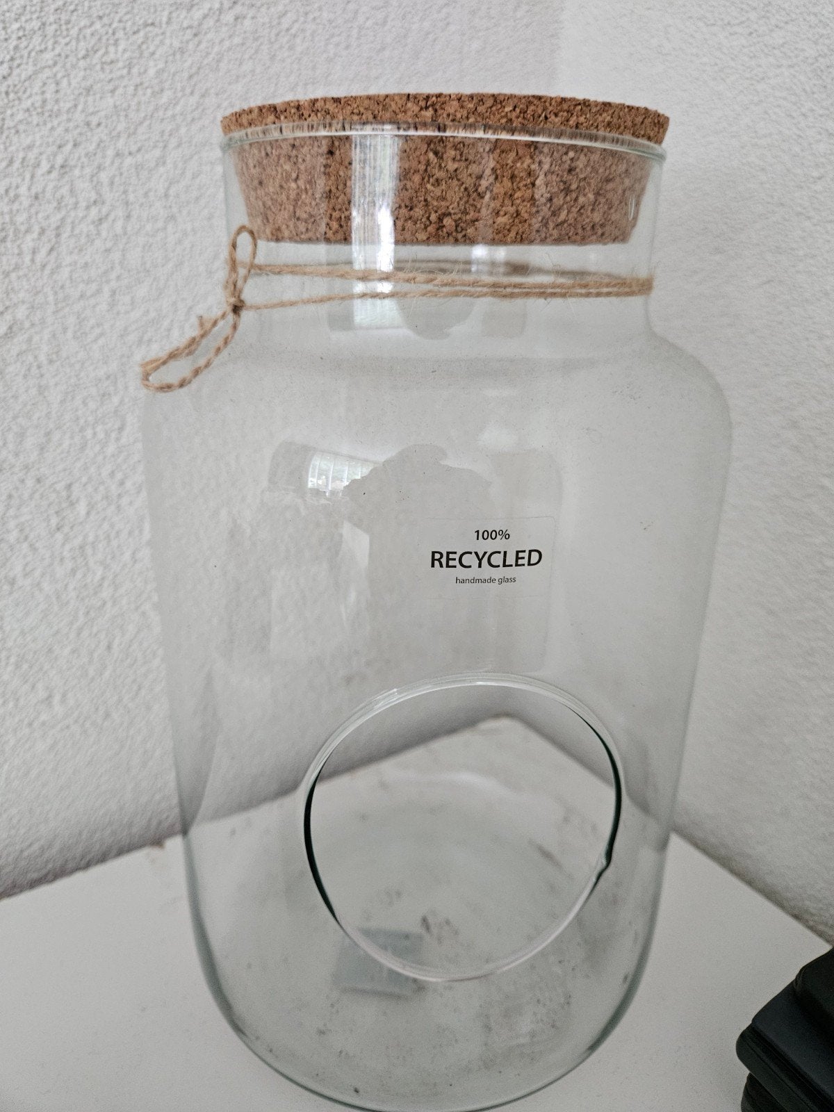 glaze bloempot voor vetplanten, Glas, Ophalen, Zo goed als nieuw, Met deksel