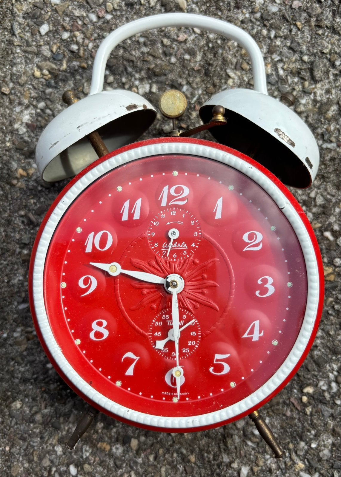 Vintage wekker, Ophalen of Verzenden, Gebruikt, Analoog