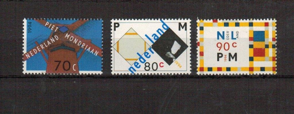 1595-1597 Piet Mondriaan 1994 Postfris, Verzenden, Na 1940, Postfris