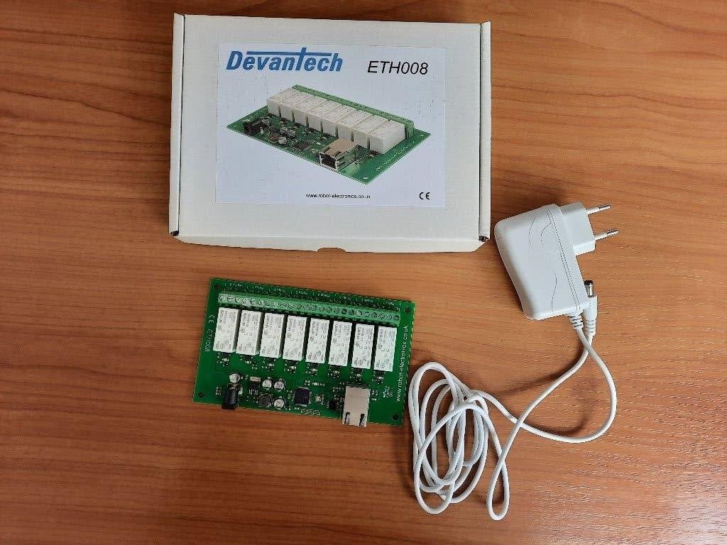 Ethernet-Web interface met 8 relais, Ophalen of Verzenden, Gebruikt