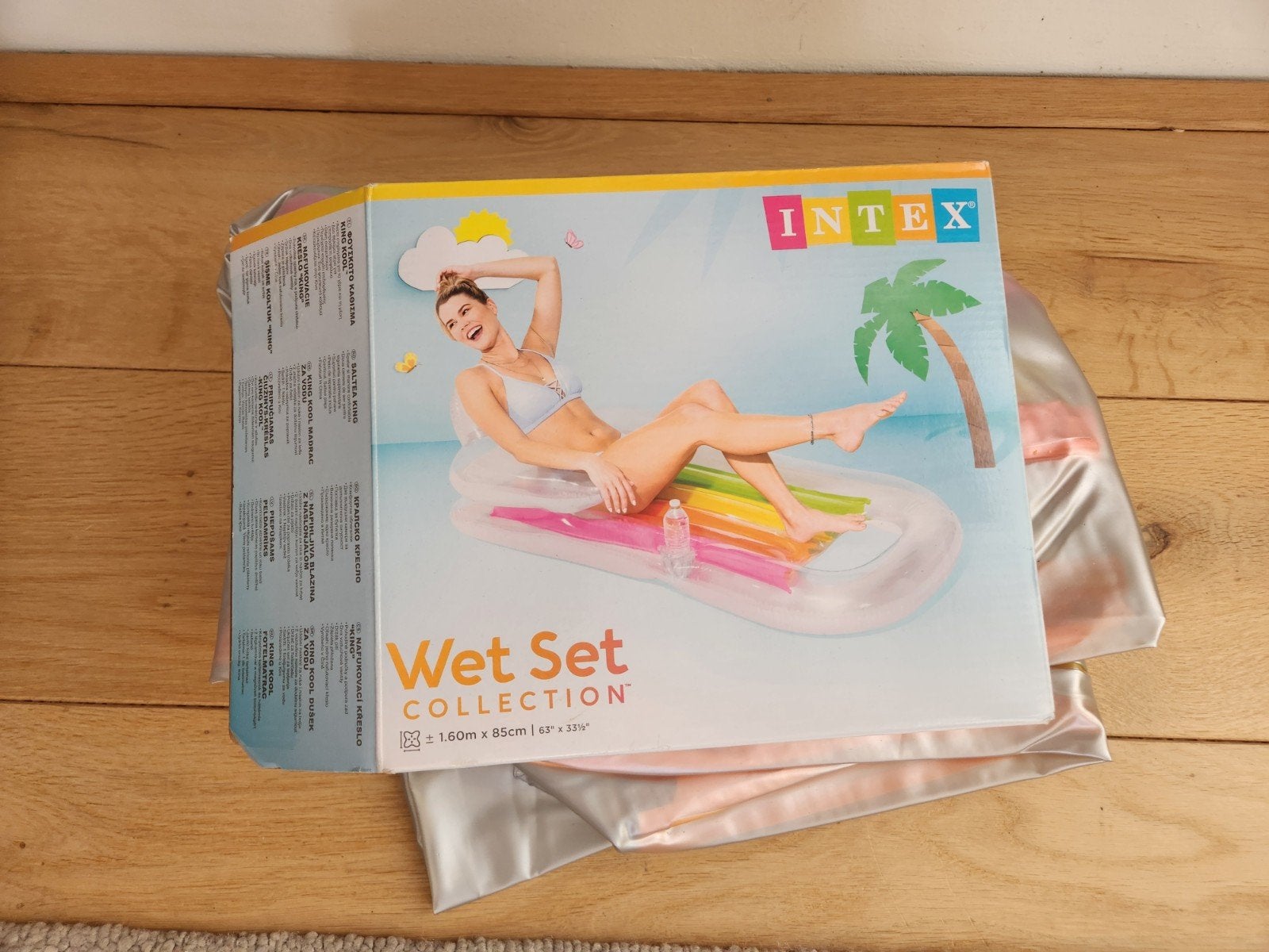 2x INTEX King Kool Lounge Luchtbed Opblaasbaar, Ophalen, Zo goed als nieuw