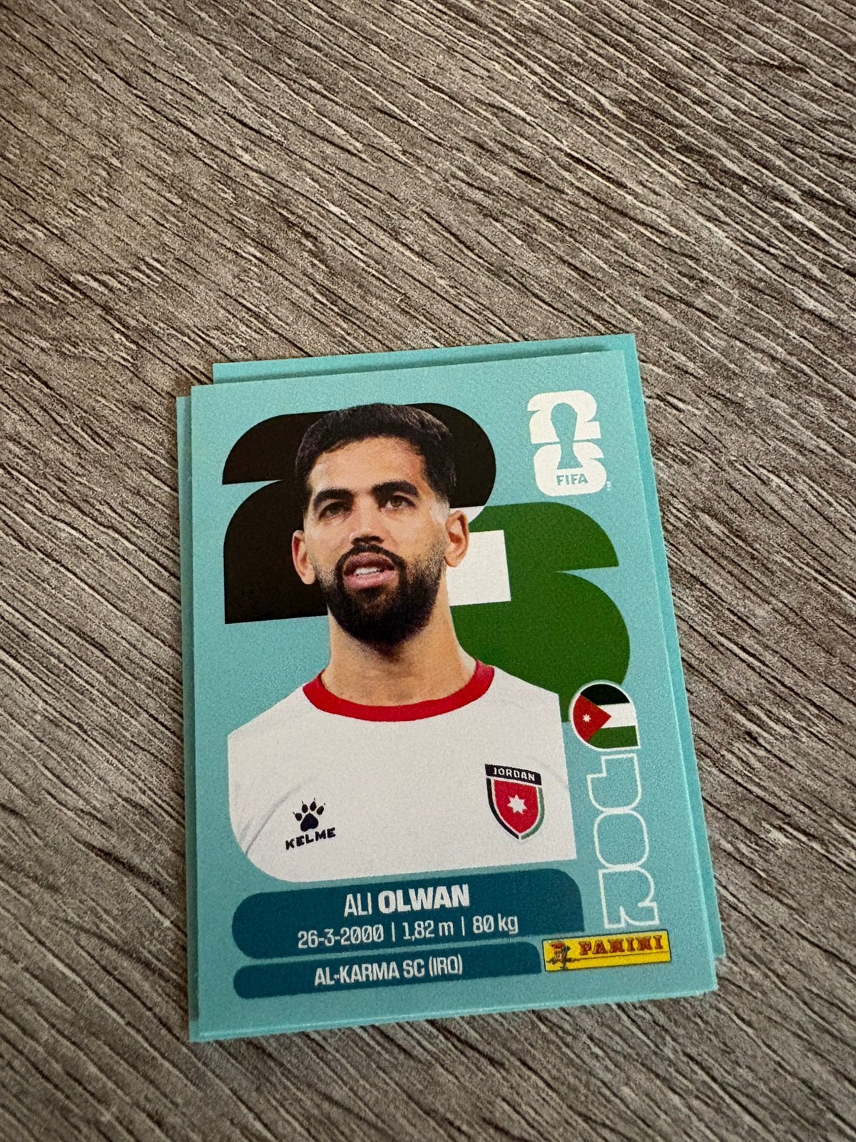 Panini wk 2026 Ali Olwan, Hobby en Vrije tijd, Stickers en Plaatjes, Ophalen of Verzenden, Zo goed als nieuw, Sticker
