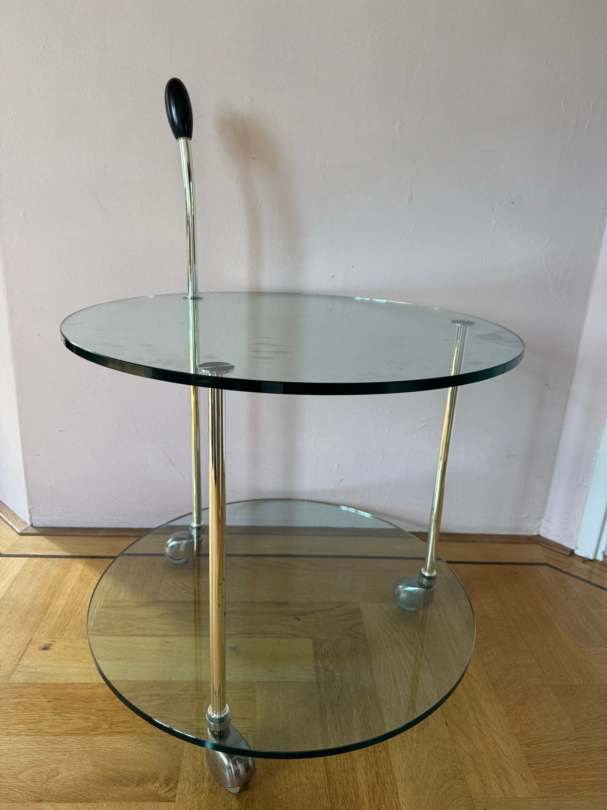 Vintage Chroom Cocktail Serveerwagen Design Jaren '70, Ophalen
