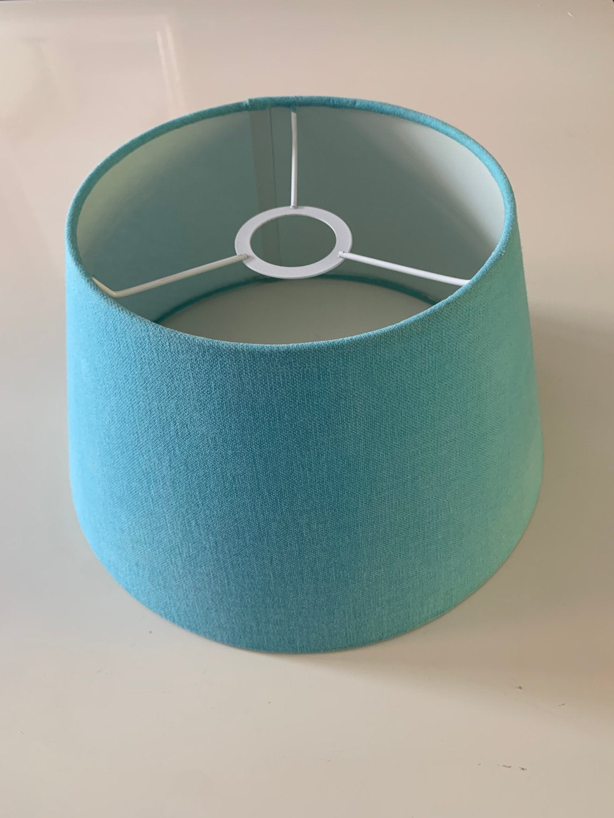 Lampenkap lichtblauw, Hanglamp, Gebruikt, Blauw, Rond