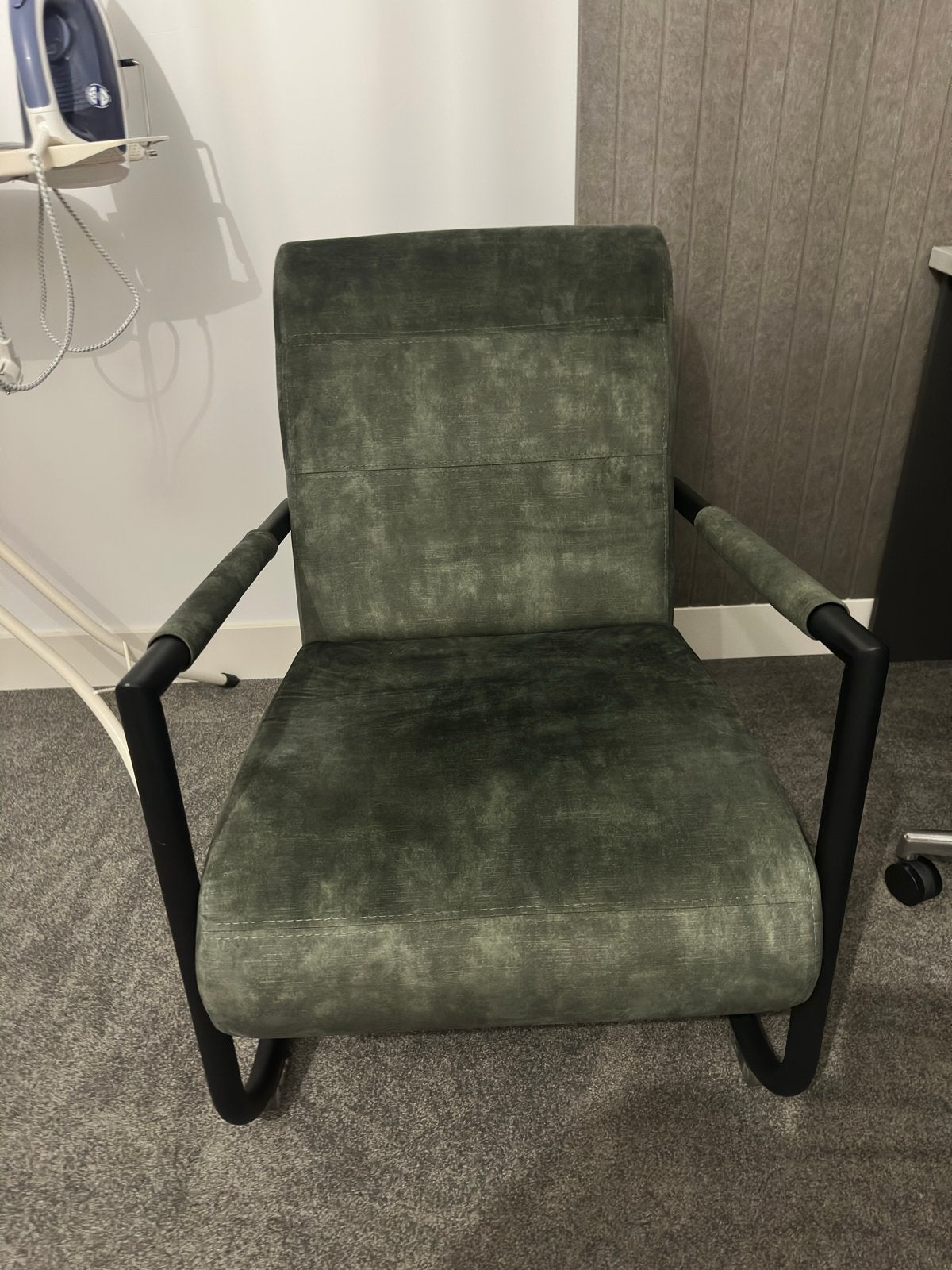 ZGAN! Groene fauteuil van Henders & Hazel, Ophalen, Zo goed als nieuw, Stof, 75 tot 100 cm