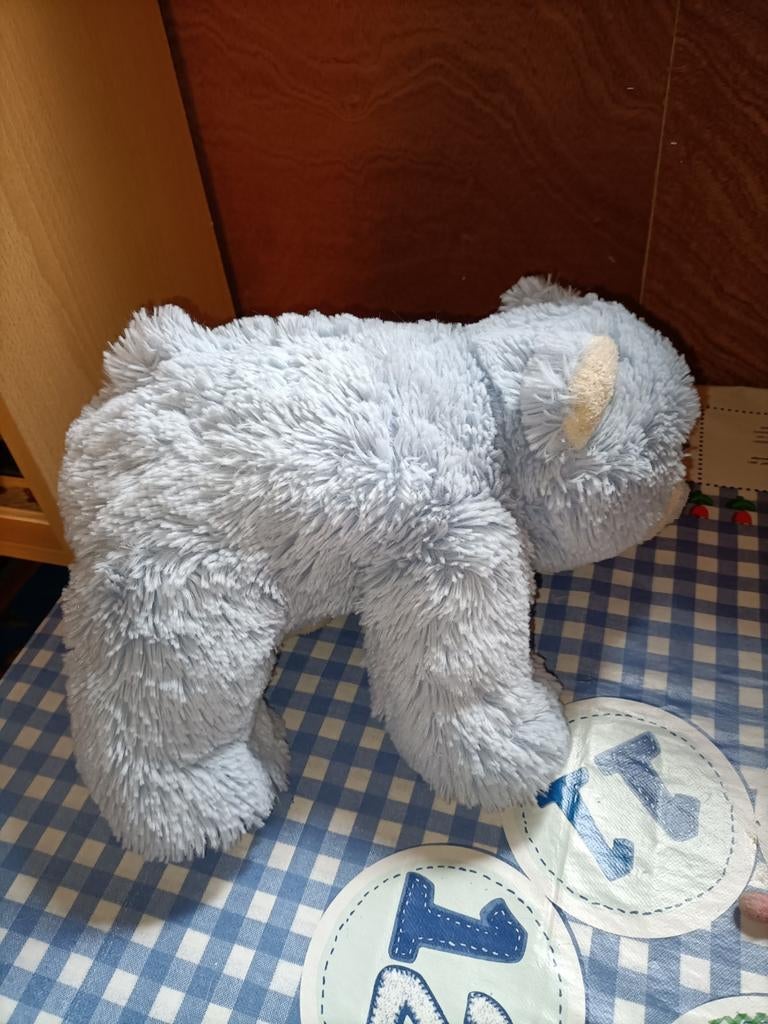 Blauwe Kika beer knuffel 30 cm groot, Ophalen of Verzenden, Zo goed als nieuw, Beer