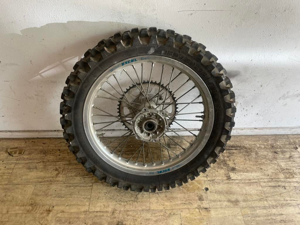 Husqvarna wr cross achter velg, Ophalen