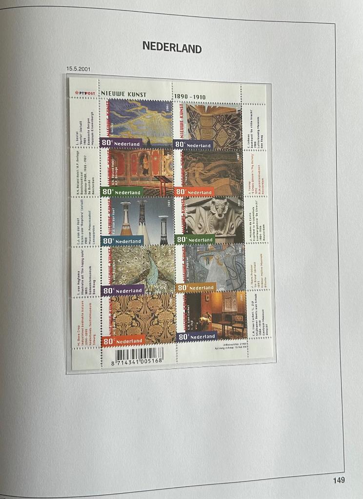 Nederland | 1991-2001, In mooi net DAVO album, Postzegels en Munten, Postzegels | Nederland, Ophalen of Verzenden, Na 1940, Postfris
