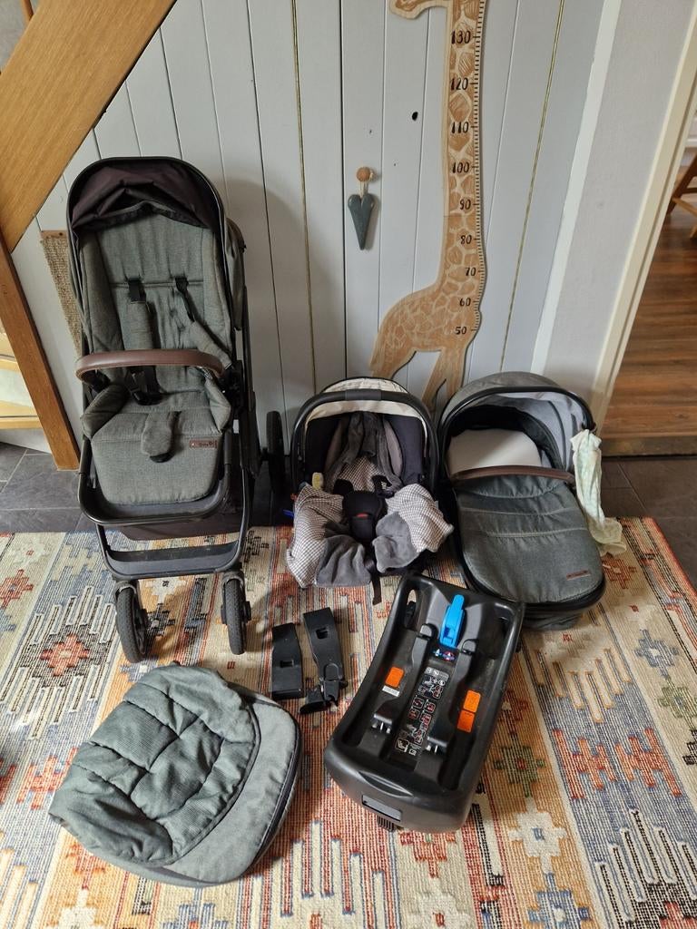 Qute Kinderwagen Set: Combiwagen, Autostoel, Isofix & Buggy, Ophalen, Overige merken