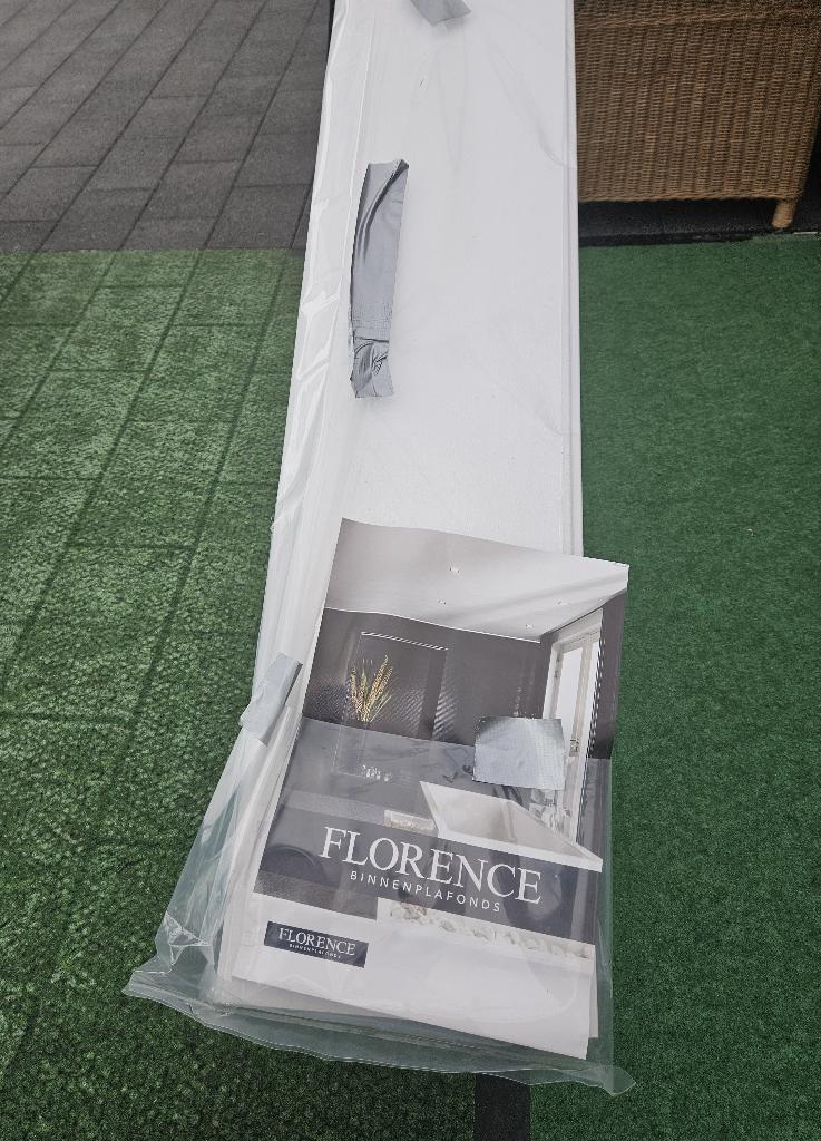 Florence binnenplafond paneel 250x10mm - 450 cm - Stuco, Ophalen, Nieuw, Overige materialen