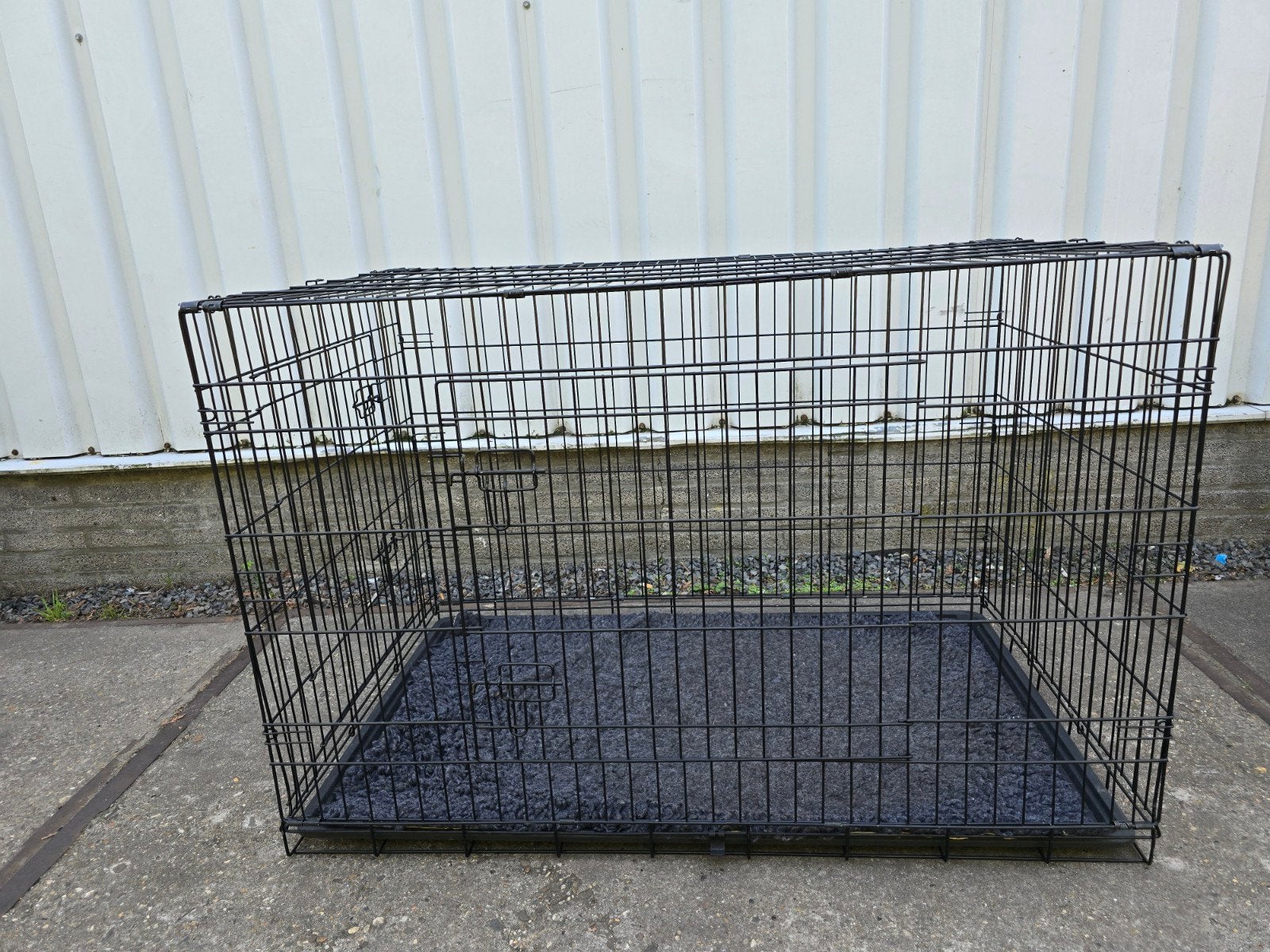 Grote bench met bench kleed, Ophalen, Zo goed als nieuw