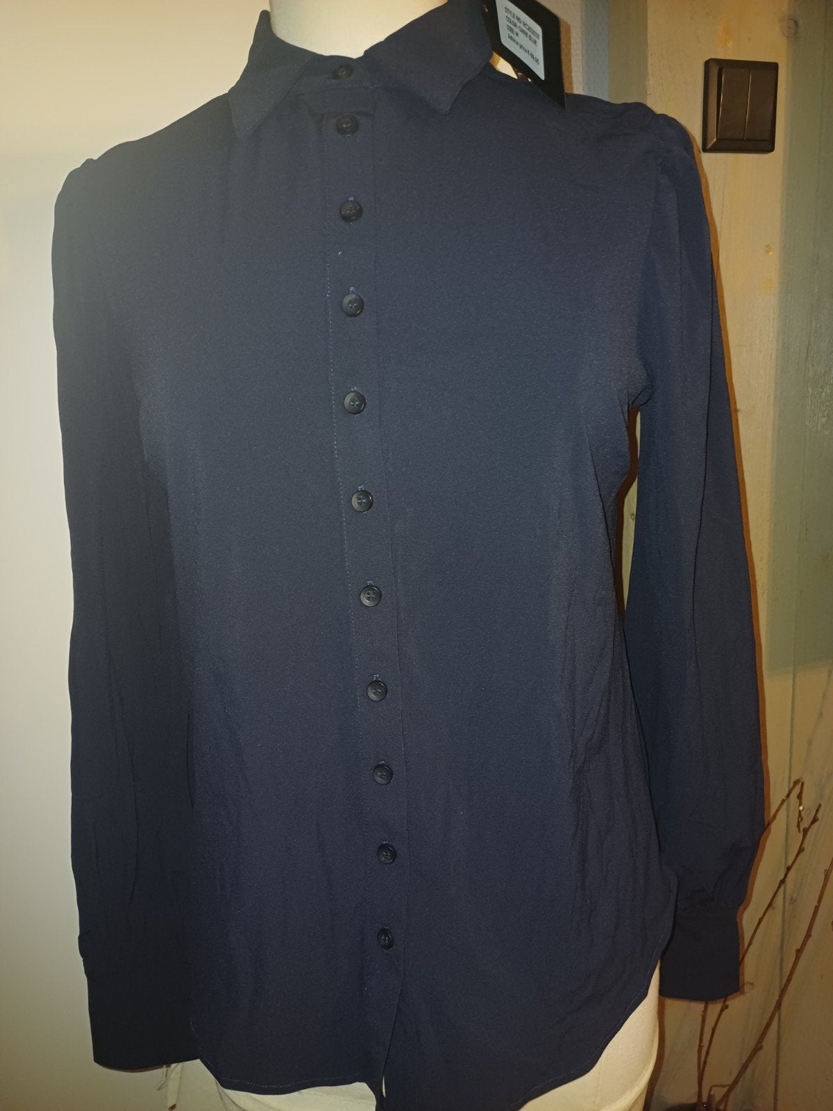 Mi piace travel blouse donkerblauw maat M lange manchetten, Kleding | Dames, Maat 38/40 (M), Mp, Mp, Blauw