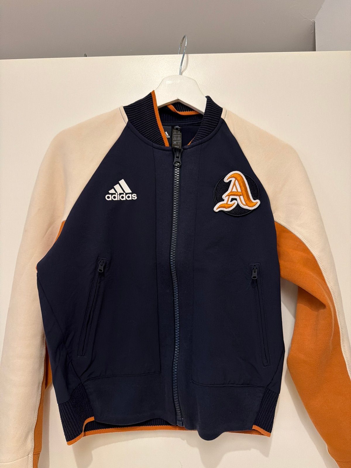 Adidas Bomberjack - 152/164/ xs, Ophalen of Verzenden, Zo goed als nieuw, Maat 34 (XS) of kleiner, Blauw