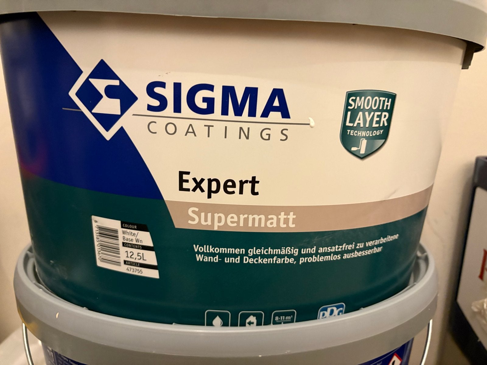 3x 12,5L Sigma Expert Supermatt Verf - Nieuw, Ophalen, Overige kleuren, Nieuw, Verf