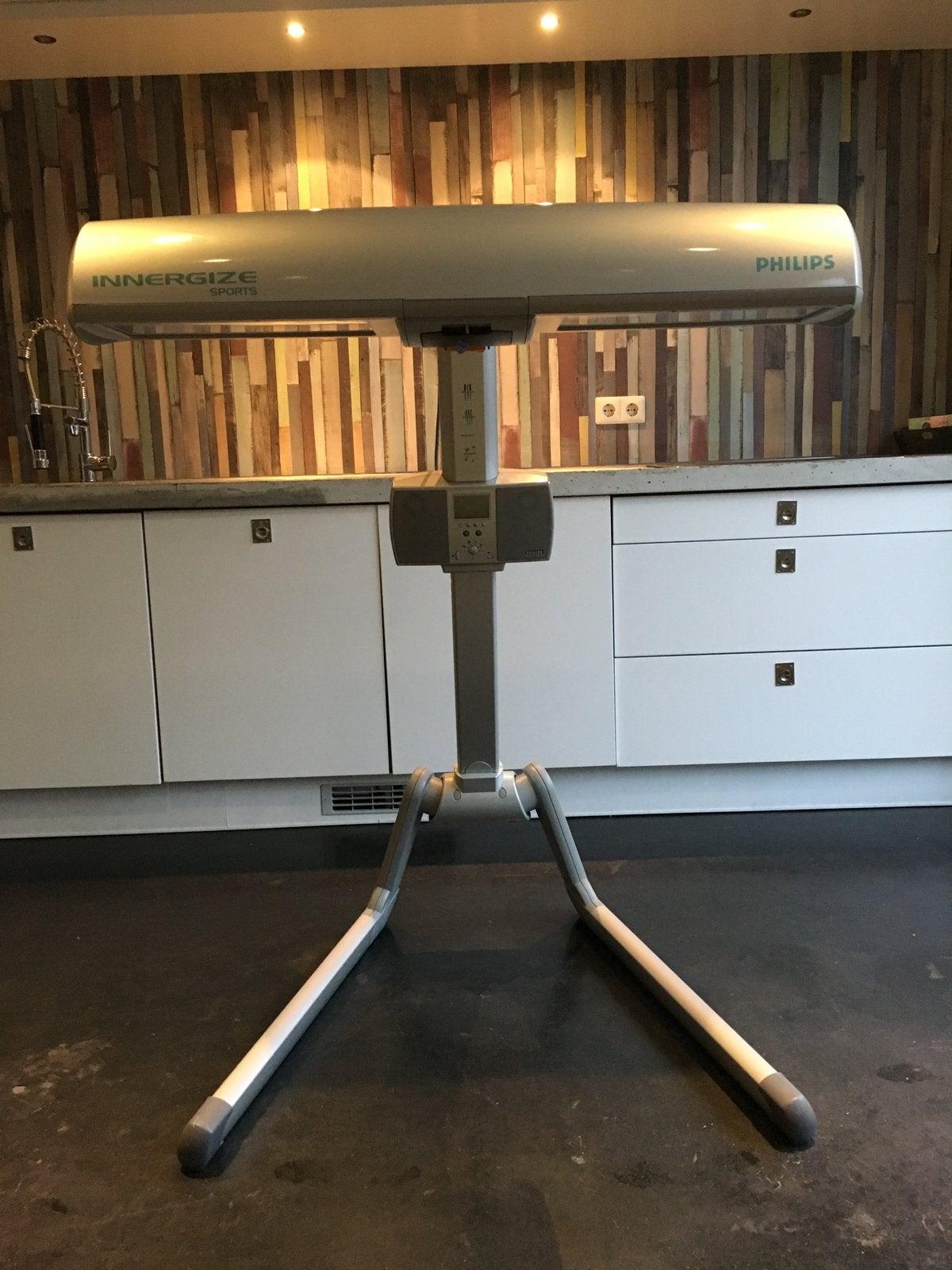 Philips Hapro Innergize HB937 sports infrarood solarium zon, Ophalen of Verzenden, Zo goed als nieuw, Zonnebank enkelzijdig, Minder dan 10 lampen