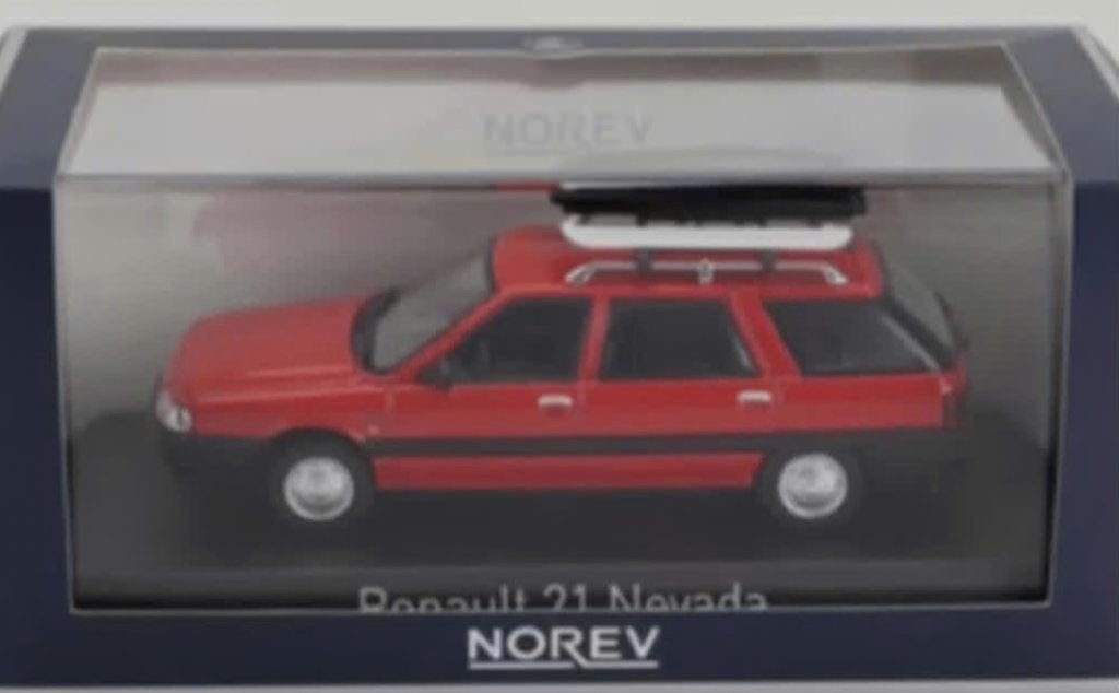 Renault 21 Nevada rood 1989 & imperiaal 1/43 NOREV 512133, Hobby en Vrije tijd, Modelauto's | 1:43, Ophalen of Verzenden, Nieuw