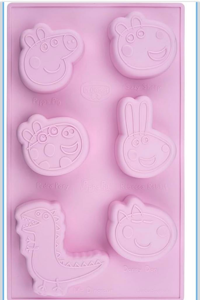 Dr. Oetker Peppa Pig Mini Silicone Baking Mould, Ophalen, Zo goed als nieuw, Bakvorm